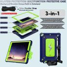 For iPad 10.2 2021 / 2020 / 2019 Armor Bolt Shape Holder Silicone Hybrid PC Tablet Case(Navy Blue Olivine) - 3