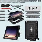 For iPad 10.2 2021 / 2020 / 2019 Armor Bolt Shape Holder Silicone Hybrid PC Tablet Case(Black) - 3