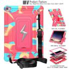 For iPad 10.2 2021 / 2020 / 2019 Armor Bolt Shape Holder Silicone Hybrid PC Tablet Case(Camouflage Rose Red) - 2