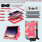 For iPad 10.2 2021 / 2020 / 2019 Armor Bolt Shape Holder Silicone Hybrid PC Tablet Case(Camouflage Rose Red) - 3