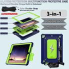 For iPad 9.7 2018 / Air / Air 2 Armor Bolt Shape Holder Silicone Hybrid PC Tablet Case(Navy Blue Olivine) - 3