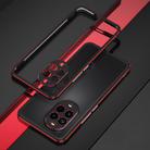 For Huawei nova 13 Pro Aurora Series Lens Protector + Metal Frame Phone Case(Black Red) - 2
