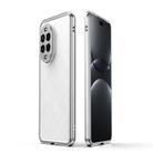 For Huawei nova 13 Pro Aurora Series Lens Protector + Metal Frame Phone Case(Silver) - 1
