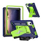 For Lenovo Tab M11 / Xiaoxin Pad 11 2024 Armor Bolt Shape Holder Silicone Hybrid PC Tablet Case(Navy Blue Olivine) - 1