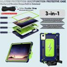 For Lenovo Tab M11 / Xiaoxin Pad 11 2024 Armor Bolt Shape Holder Silicone Hybrid PC Tablet Case(Navy Blue Olivine) - 3