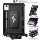 For Lenovo Tab M11 / Xiaoxin Pad 11 2024 Armor Bolt Shape Holder Silicone Hybrid PC Tablet Case(Black) - 2
