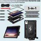 For Lenovo Tab M11 / Xiaoxin Pad 11 2024 Armor Bolt Shape Holder Silicone Hybrid PC Tablet Case(Black) - 3