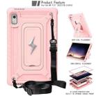 For Lenovo Tab M9 2023 Armor Bolt Shape Holder Silicone Hybrid PC Tablet Case(Rose Gold) - 2