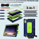 For Lenovo Tab M9 2023 Armor Bolt Shape Holder Silicone Hybrid PC Tablet Case(Navy Blue Olivine) - 3