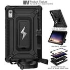 For Lenovo Tab M9 2023 Armor Bolt Shape Holder Silicone Hybrid PC Tablet Case(Black) - 2