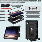 For Lenovo Tab M9 2023 Armor Bolt Shape Holder Silicone Hybrid PC Tablet Case(Black) - 3