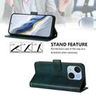 For itel A50C Line Splicing Buckle Retro Leather Phone Case(Dark Green) - 3