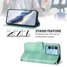For itel P38 Line Splicing Buckle Retro Leather Phone Case(Mint) - 3