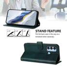 For itel S17 / Vision 3 Line Splicing Buckle Retro Leather Phone Case(Dark Green) - 3