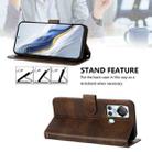 For itel S18 / Vision 5 Line Splicing Buckle Retro Leather Phone Case(Brown) - 3