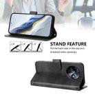 For itel S24 Line Splicing Buckle Retro Leather Phone Case(Black) - 3