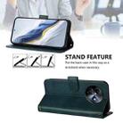 For itel S24 Line Splicing Buckle Retro Leather Phone Case(Dark Green) - 3