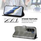 For itel Power 70 Line Splicing Buckle Retro Leather Phone Case(Grey) - 3