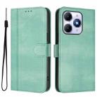 For itel A90 4G Line Splicing Buckle Retro Leather Phone Case(Mint) - 2