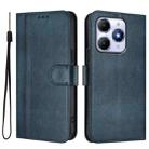 For itel A90 4G Line Splicing Buckle Retro Leather Phone Case(Dark Blue) - 2