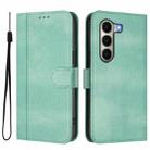 For itel A95 5G Line Splicing Buckle Retro Leather Phone Case(Mint) - 2