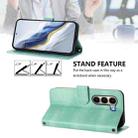 For itel A95 5G Line Splicing Buckle Retro Leather Phone Case(Mint) - 3