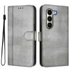 For itel A95 5G Line Splicing Buckle Retro Leather Phone Case(Grey) - 2