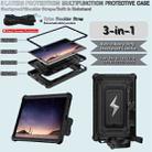 For Samsung Galaxy Tab S6 Lite 2020 / 2024 Armor Bolt Shape Holder Silicone Hybrid PC Tablet Case(Black) - 3