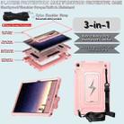 For Samsung Galaxy Tab A9+ Armor Bolt Shape Holder Silicone Hybrid PC Tablet Case(Rose Gold) - 3