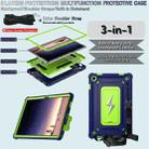 For Samsung Galaxy Tab A9+ Armor Bolt Shape Holder Silicone Hybrid PC Tablet Case(Navy Blue Olivine) - 3