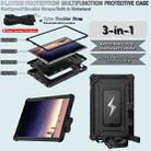 For Samsung Galaxy Tab A9+ Armor Bolt Shape Holder Silicone Hybrid PC Tablet Case(Black) - 3