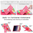 For Samsung Galaxy Tab A9+ Armor Bolt Shape Holder Silicone Hybrid PC Tablet Case(Camouflage Rose Red) - 3