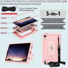 For Samsung Galaxy Tab A9 Armor Bolt Shape Holder Silicone Hybrid PC Tablet Case(Rose Gold) - 3