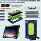 For Samsung Galaxy Tab A9 Armor Bolt Shape Holder Silicone Hybrid PC Tablet Case(Navy Blue Olivine) - 3