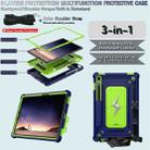 For Samsung Galaxy Tab S9 FE / S9 / S8 Armor Bolt Shape Holder Silicone Hybrid PC Tablet Case(Navy Blue Olivine) - 3