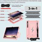 For Samsung Galaxy Tab S10+ / S9+ Armor Bolt Shape Holder Silicone Hybrid PC Tablet Case(Rose Gold) - 3
