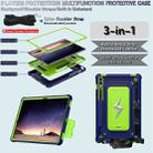 For Samsung Galaxy Tab S10+ / S9+ Armor Bolt Shape Holder Silicone Hybrid PC Tablet Case(Navy Blue Olivine) - 3