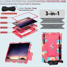 For Samsung Galaxy Tab S10+ / S9+ Armor Bolt Shape Holder Silicone Hybrid PC Tablet Case(Camouflage Rose Red) - 3