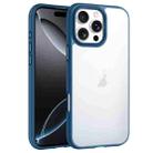 For iPhone 16 Pro Phantom Frosted Airbag Shockproof Transparent Phone Case(Blue) - 1