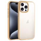For iPhone 15 Pro Max Phantom Frosted Airbag Shockproof Transparent Phone Case(Yellow) - 1