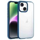 For iPhone 14 Phantom Frosted Airbag Shockproof Transparent Phone Case(Blue) - 1
