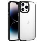 For iPhone 14 Pro Phantom Frosted Airbag Shockproof Transparent Phone Case(Black) - 1
