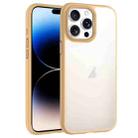 For iPhone 14 Pro Max Phantom Frosted Airbag Shockproof Transparent Phone Case(Yellow) - 1