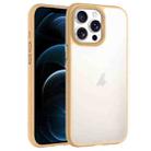 For iPhone 12 Pro Max Phantom Frosted Airbag Shockproof Transparent Phone Case(Yellow) - 1