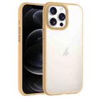 For iPhone 12 Pro Phantom Frosted Airbag Shockproof Transparent Phone Case(Yellow) - 1