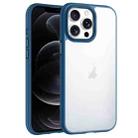 For iPhone 12 Pro Phantom Frosted Airbag Shockproof Transparent Phone Case(Blue) - 1