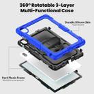 For Huawei MatePad SE 11 2024 Silicone Hybrid PC Tablet Case with Shoulder Strap(Blue) - 3