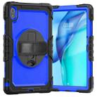 For Huawei MatePad SE 11 2024 Silicone Hybrid PC Tablet Case with Shoulder Strap(Blue PC) - 2