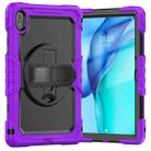 For Huawei MatePad SE 11 2024 Silicone Hybrid PC Tablet Case with Shoulder Strap(Purple) - 2