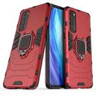 For OPPO Reno4 Pro Shockproof PC + TPU Protective Case with Magnetic Ring Holder(Red) - 1